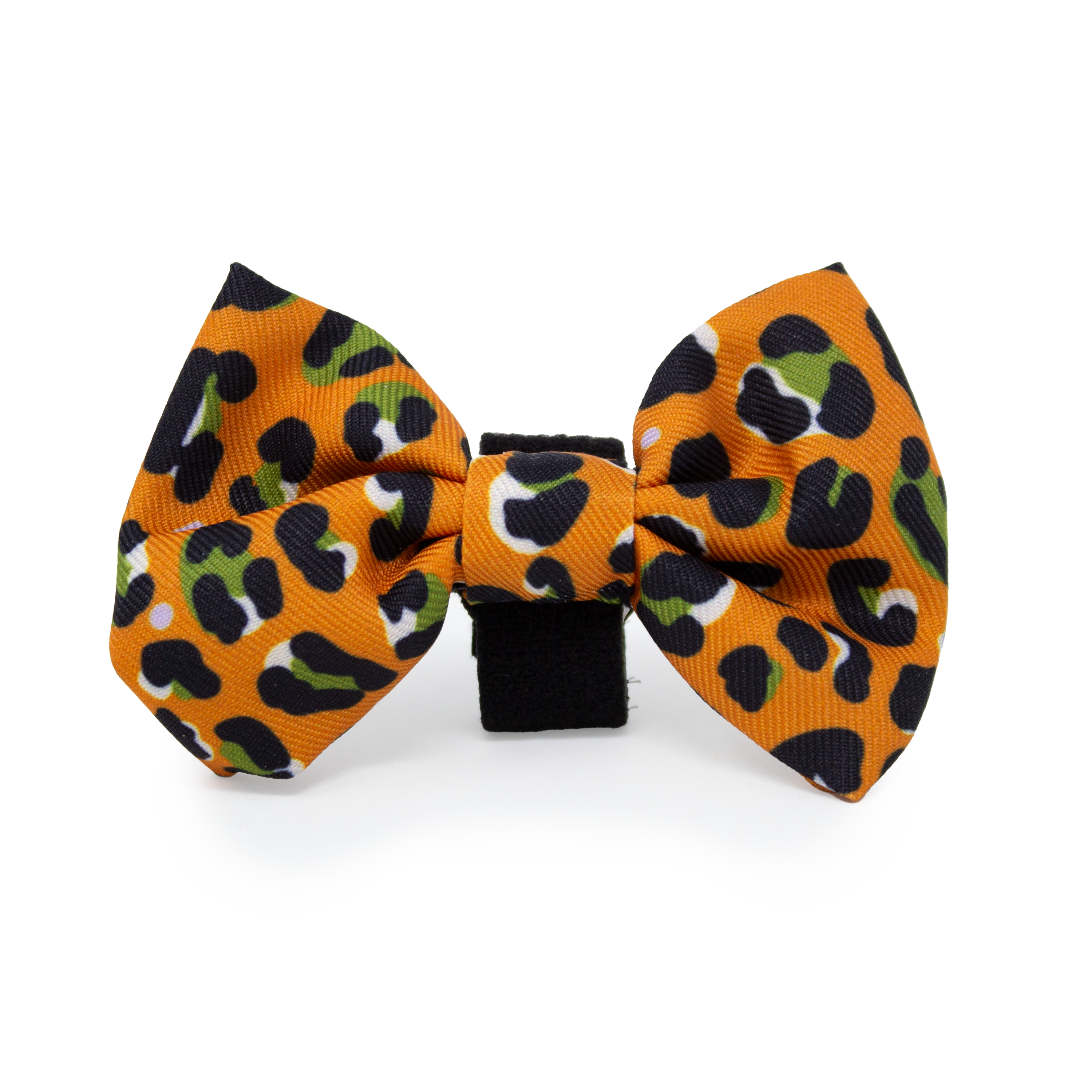 Burnt Orange Leopard Design Dog Collar