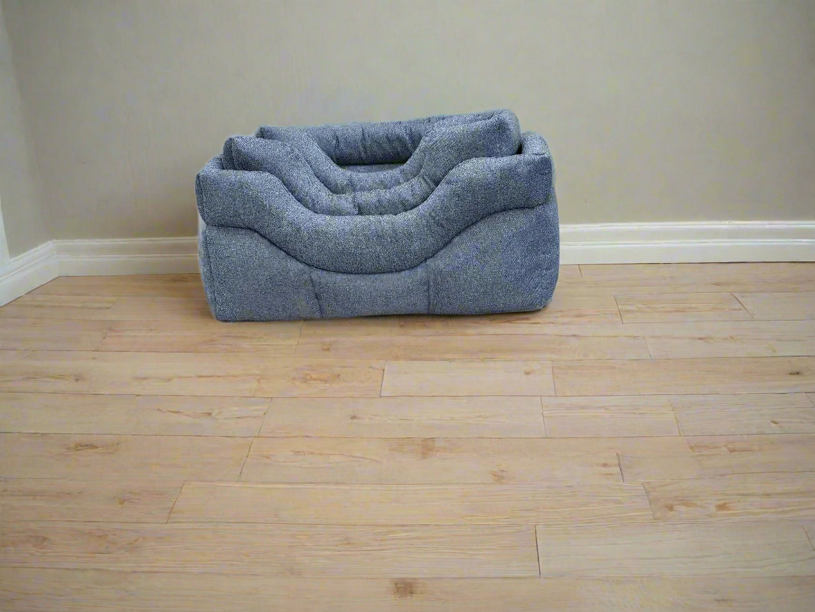 Premium Rectangular High Sided Orkney Tweed Dog Beds