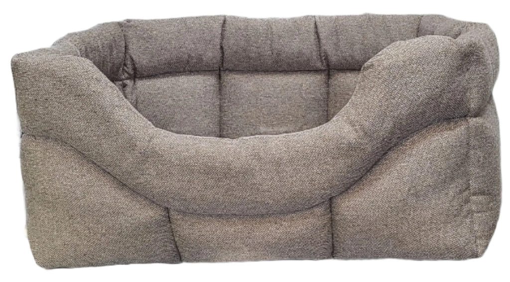 Premium Rectangular High Sided Orkney Tweed Dog Beds
