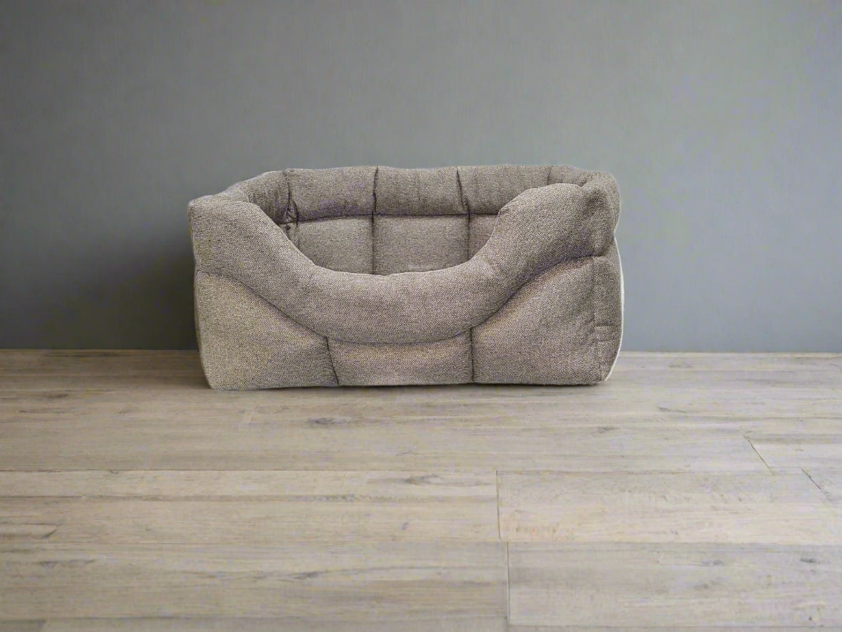Premium Rectangular High Sided Orkney Tweed Dog Beds