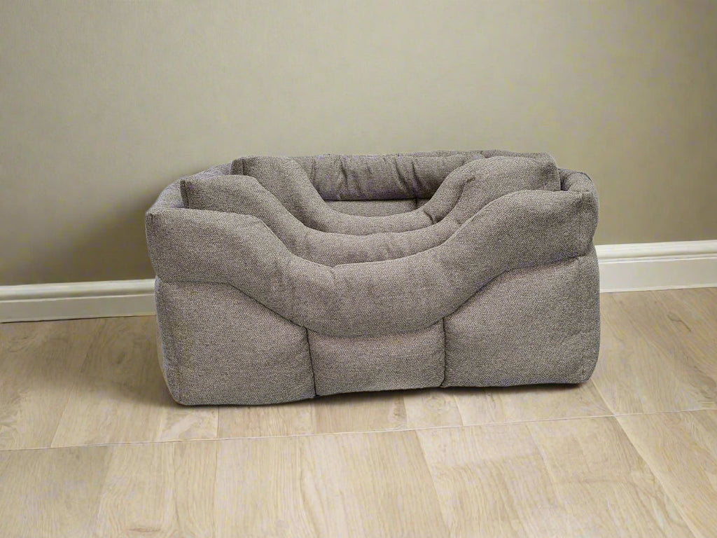 Premium Rectangular High Sided Orkney Tweed Dog Beds