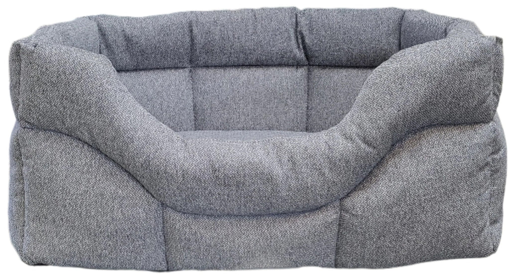 Premium Rectangular High Sided Orkney Tweed Dog Beds