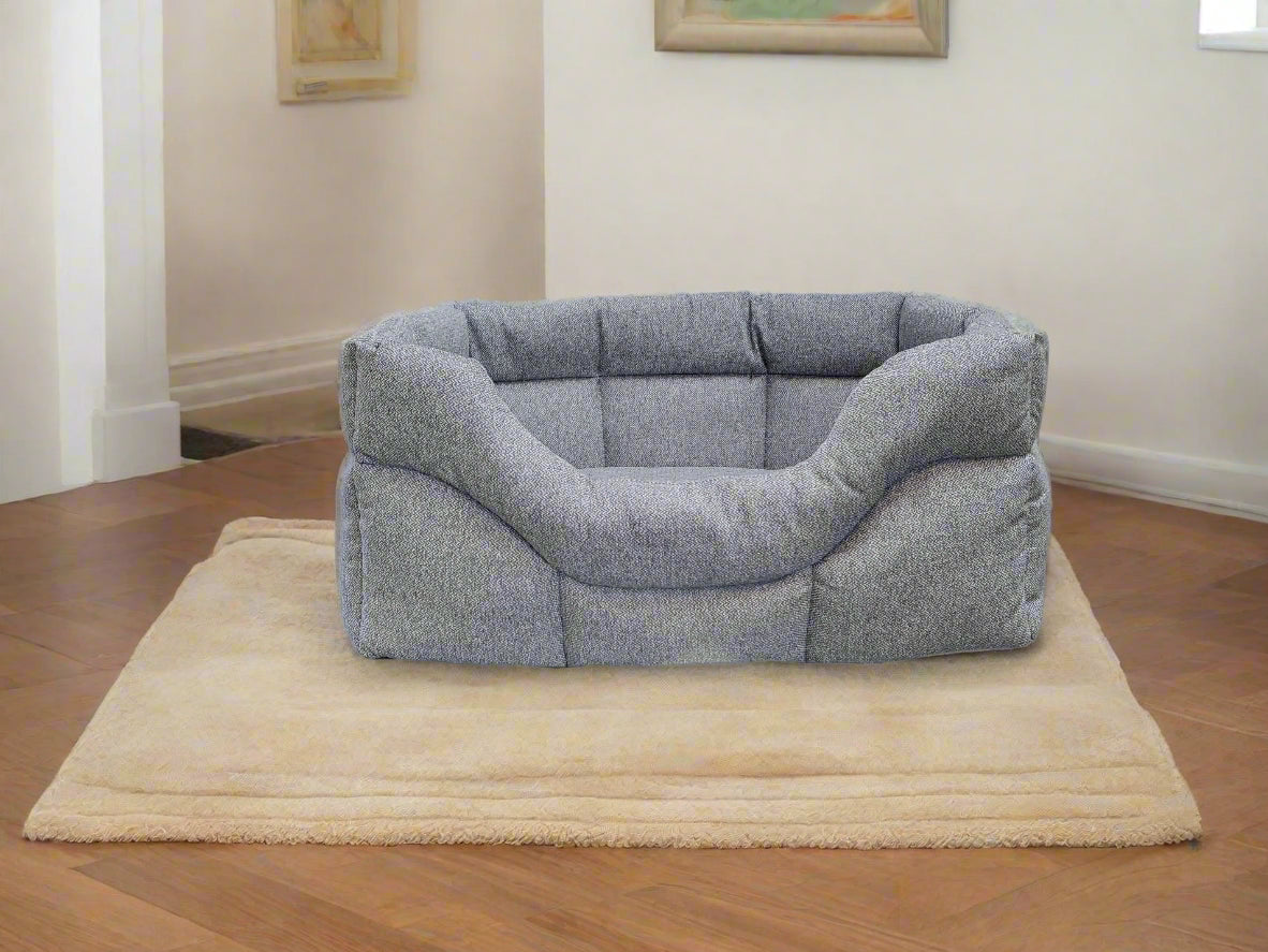 Premium Rectangular High Sided Orkney Tweed Dog Beds