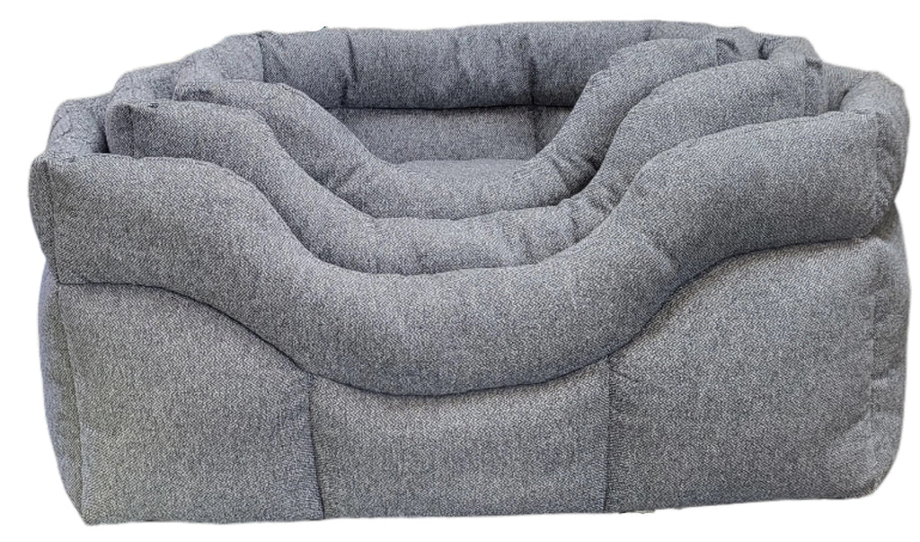 Premium Rectangular High Sided Orkney Tweed Dog Beds