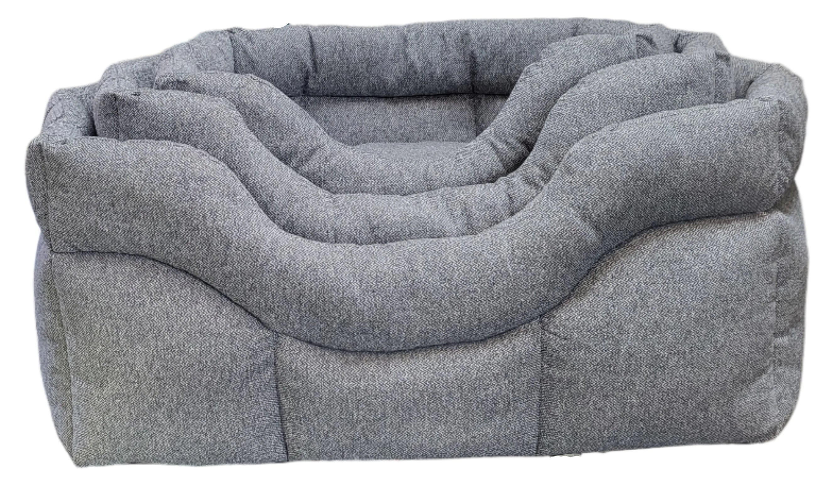 Premium Rectangular High Sided Orkney Tweed Dog Beds