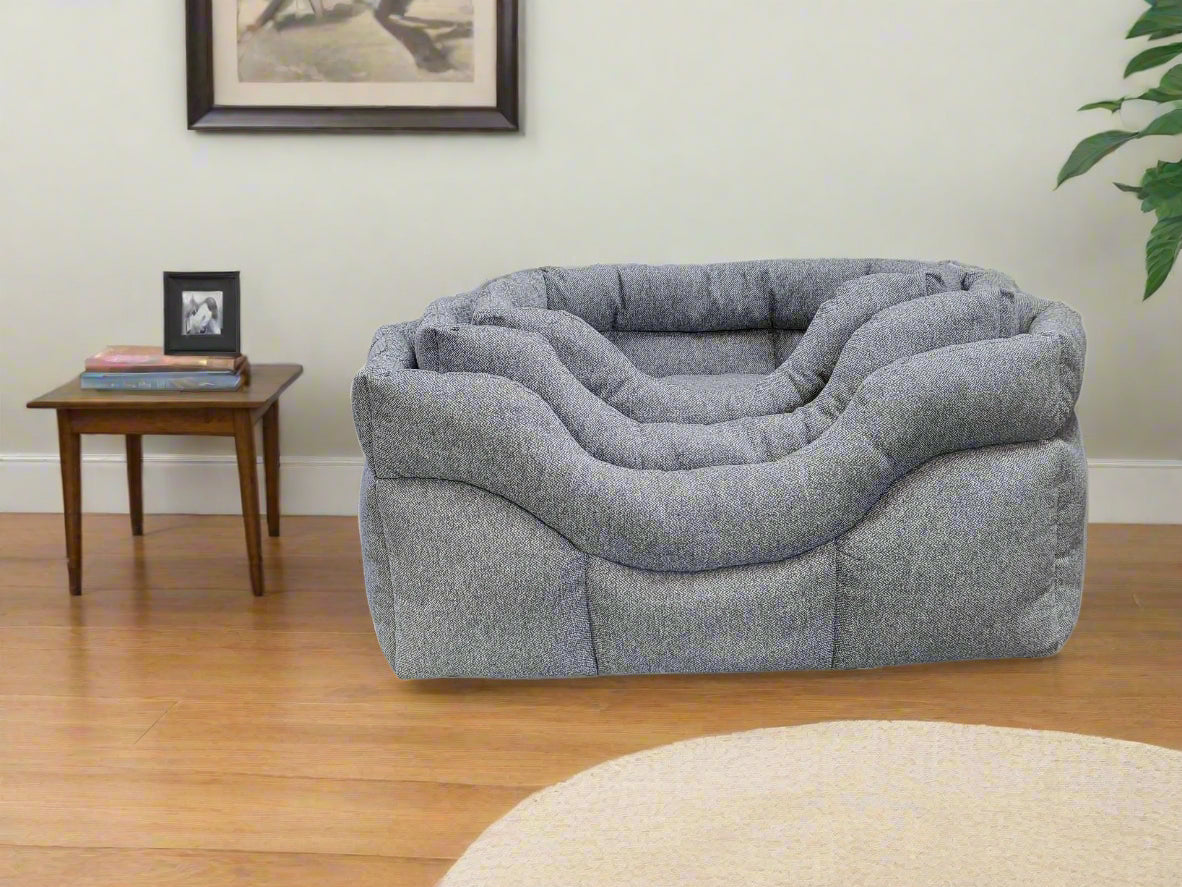 Premium Rectangular High Sided Orkney Tweed Dog Beds
