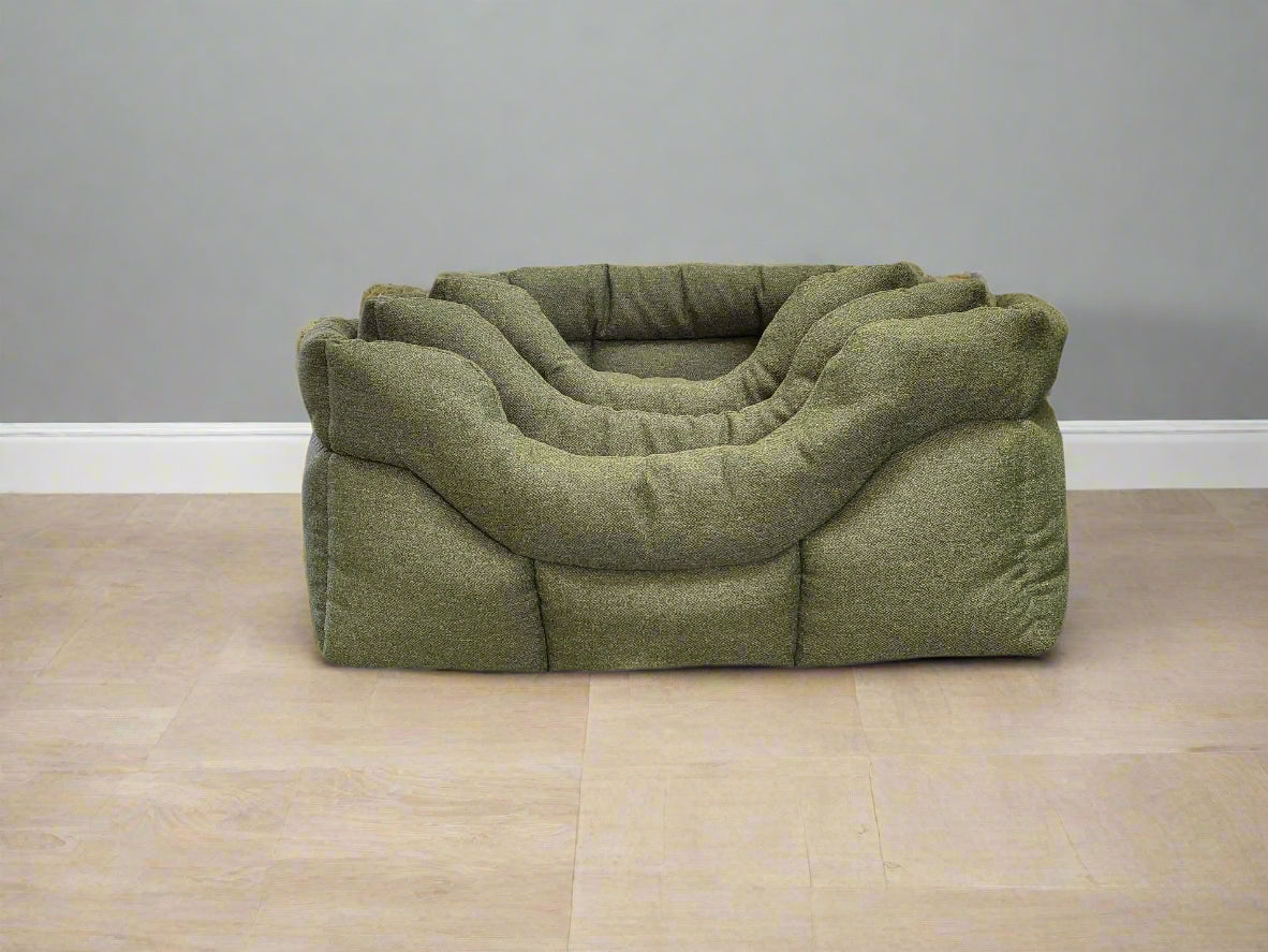 Premium Rectangular High Sided Orkney Tweed Dog Beds
