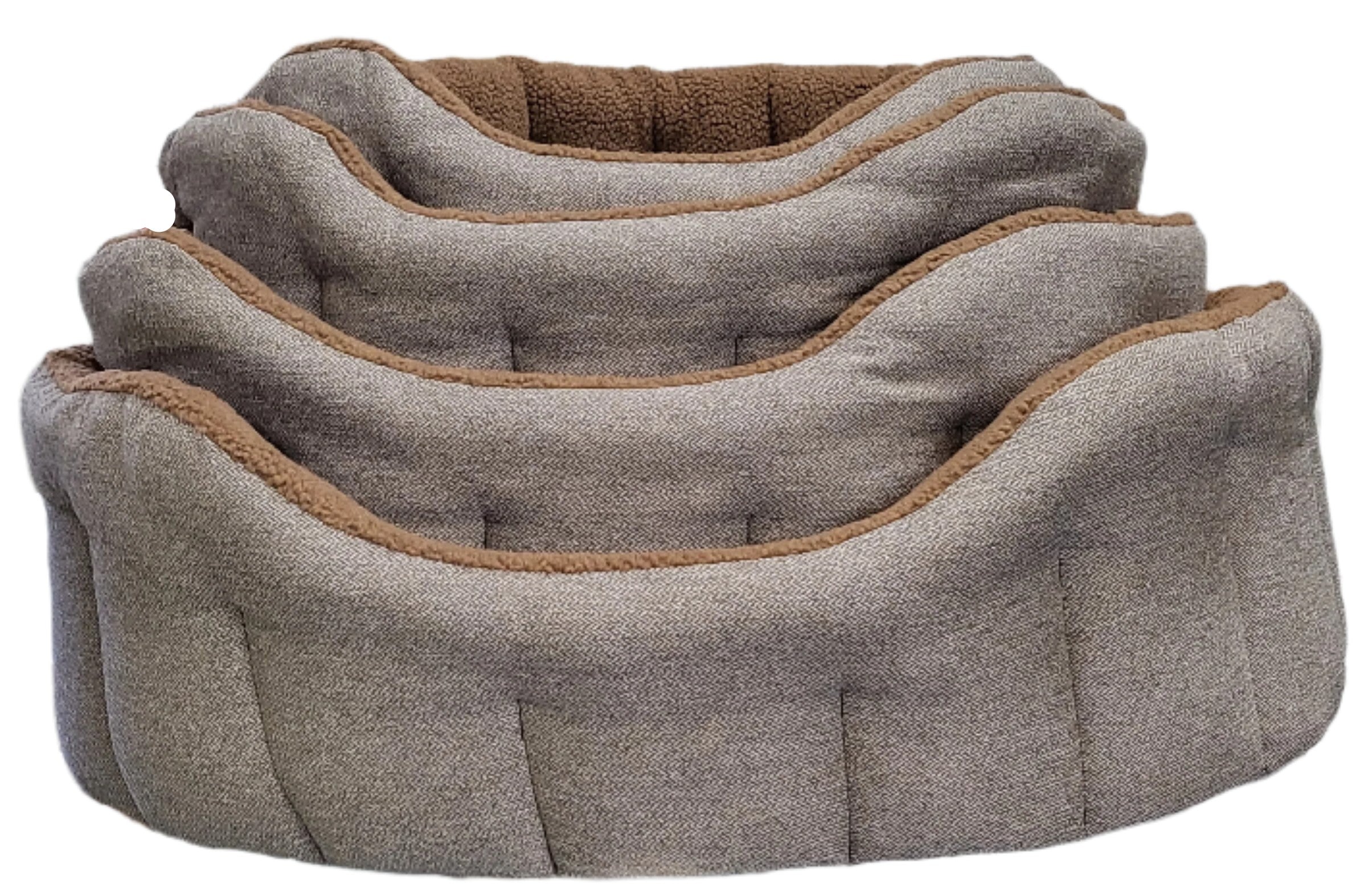 Premium Orkney Tweed Fleece Lined Bolster Beds