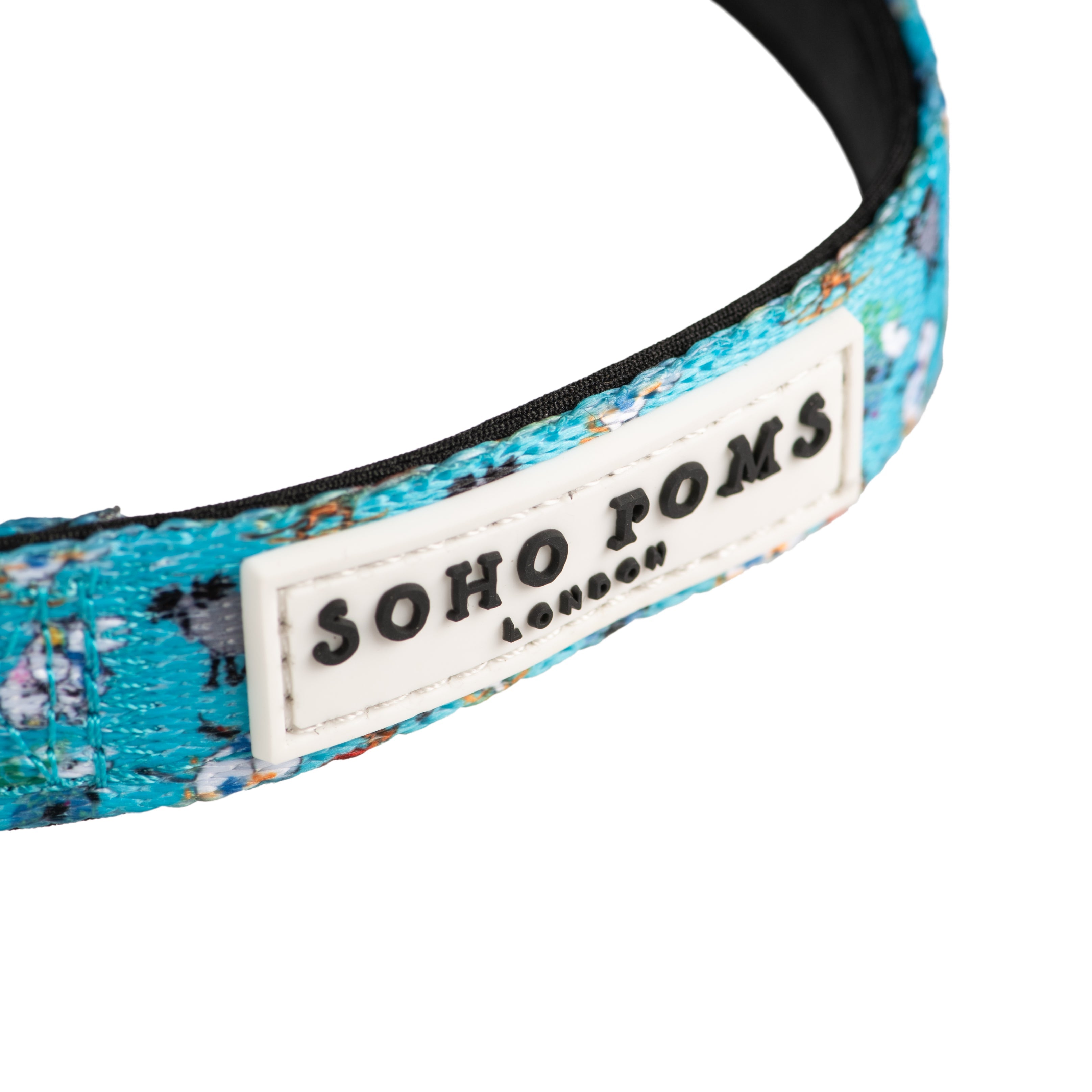 Moomins Blue Holiday Dogs Padded Collar by Soho Poms