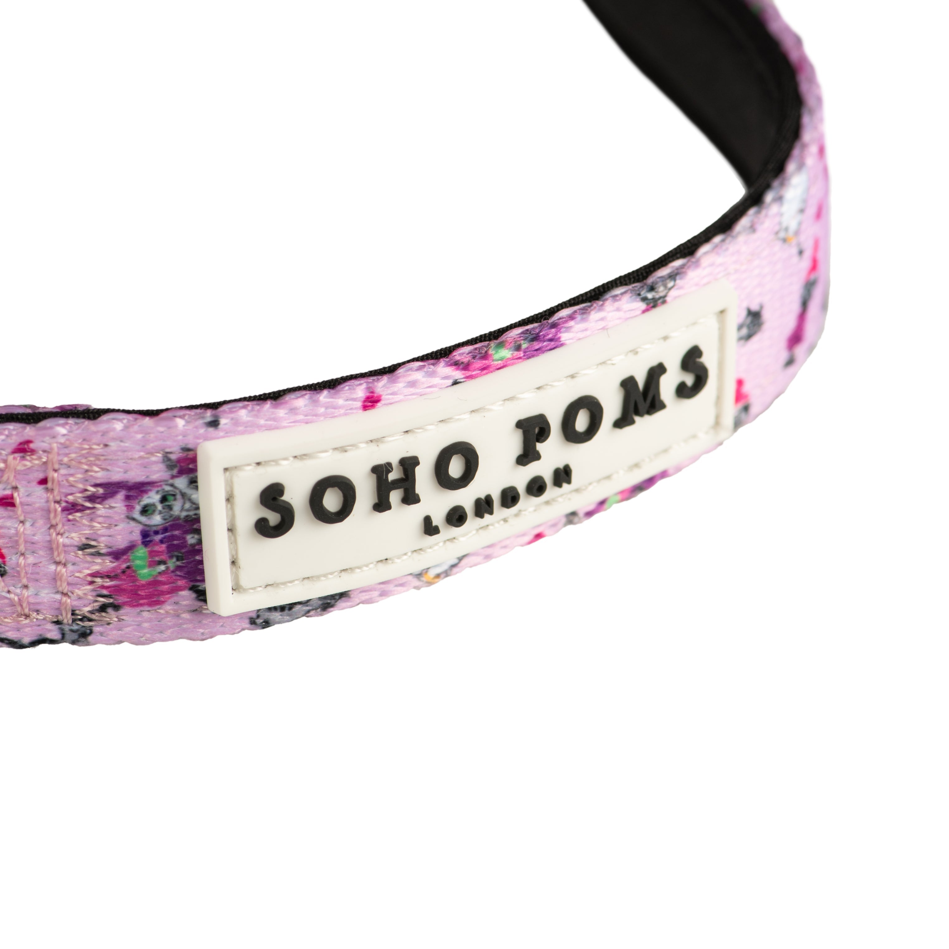 Moomins Pink Champagne Dogs Padded Collar by Soho Poms