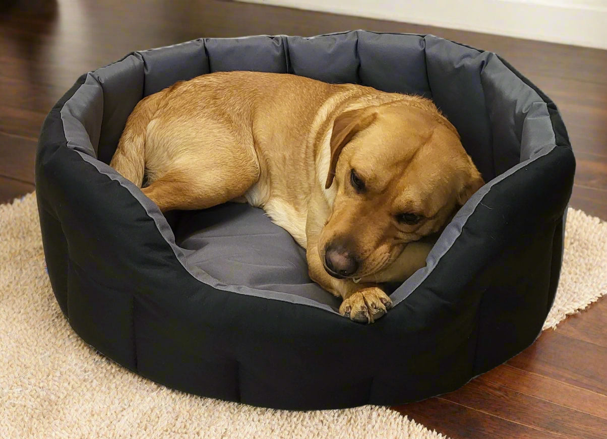 P&L Country Dog Tough Heavy Duty Oval High Sided Waterproof Dog Beds.