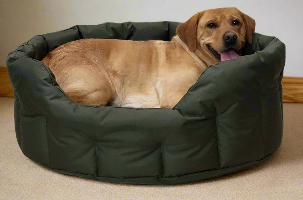 P&L Country Dog Tough Heavy Duty Oval High Sided Waterproof Dog Beds.