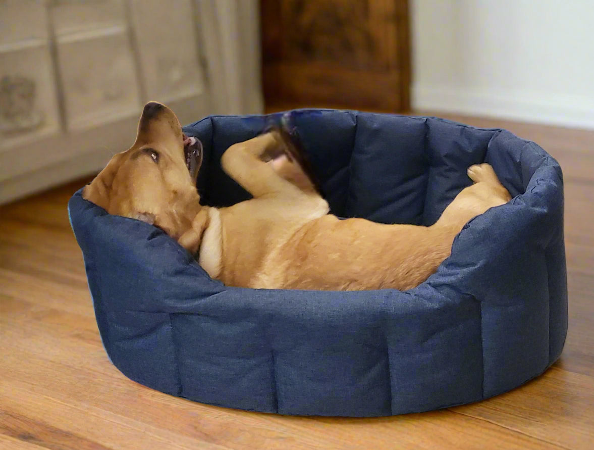 P&L Country Dog Tough Heavy Duty Oval High Sided Waterproof Dog Beds.