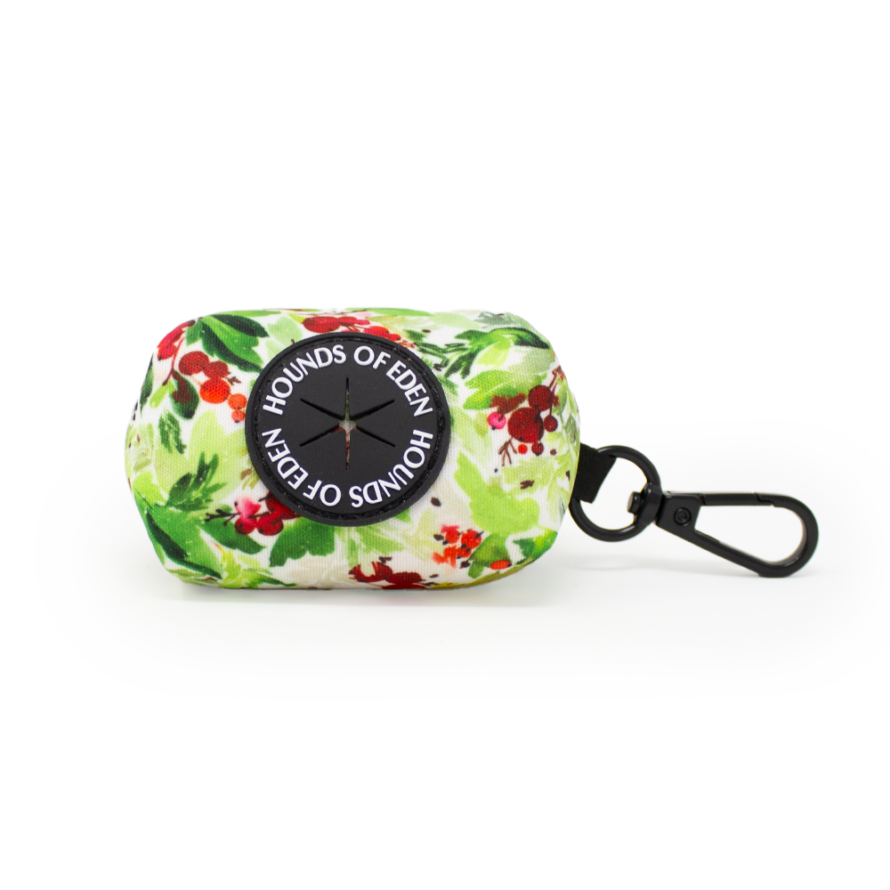 Winter Spruce & Berries Design Poop Bag Holder