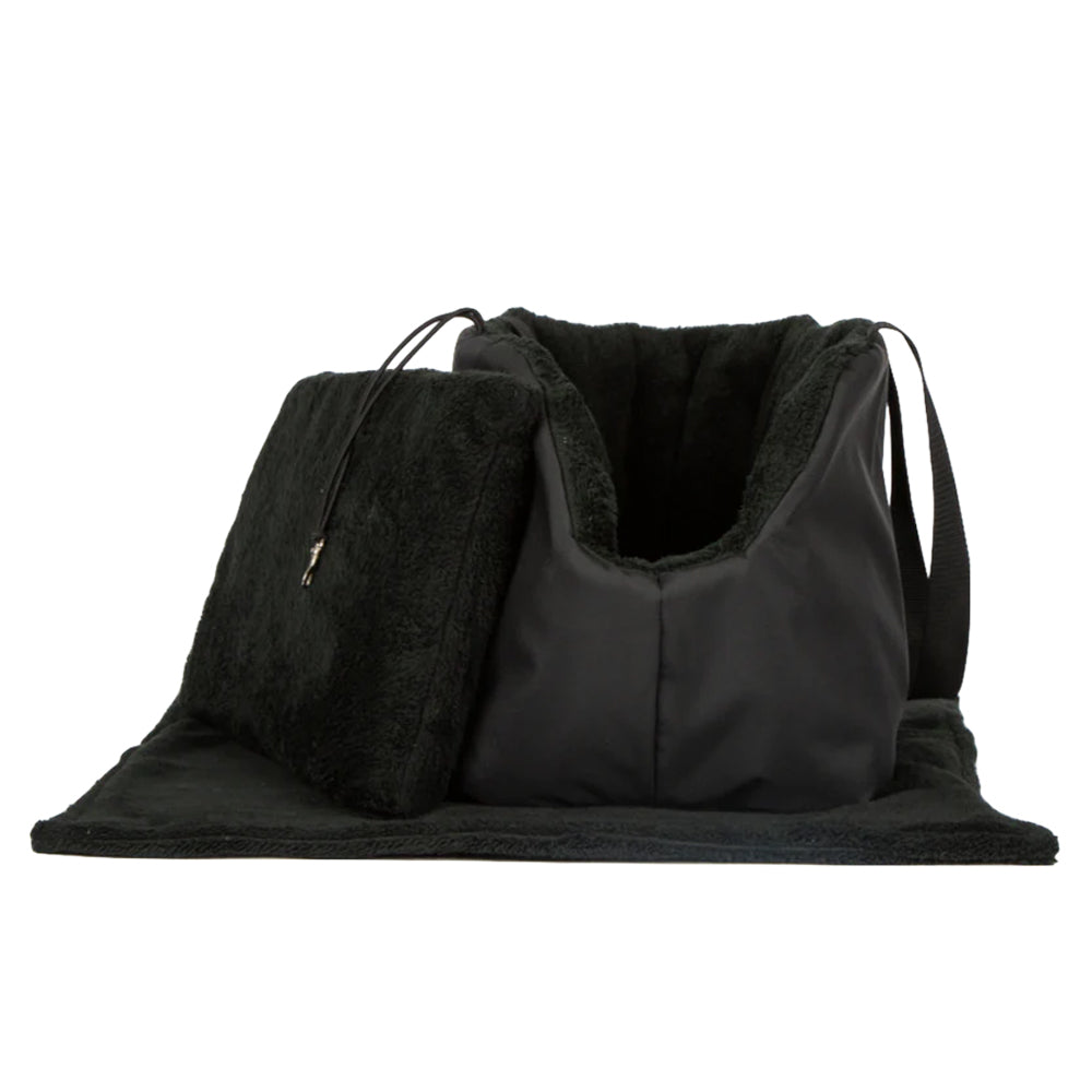 Soho Poms Black Luxury Rainy Bear Dog Carrier