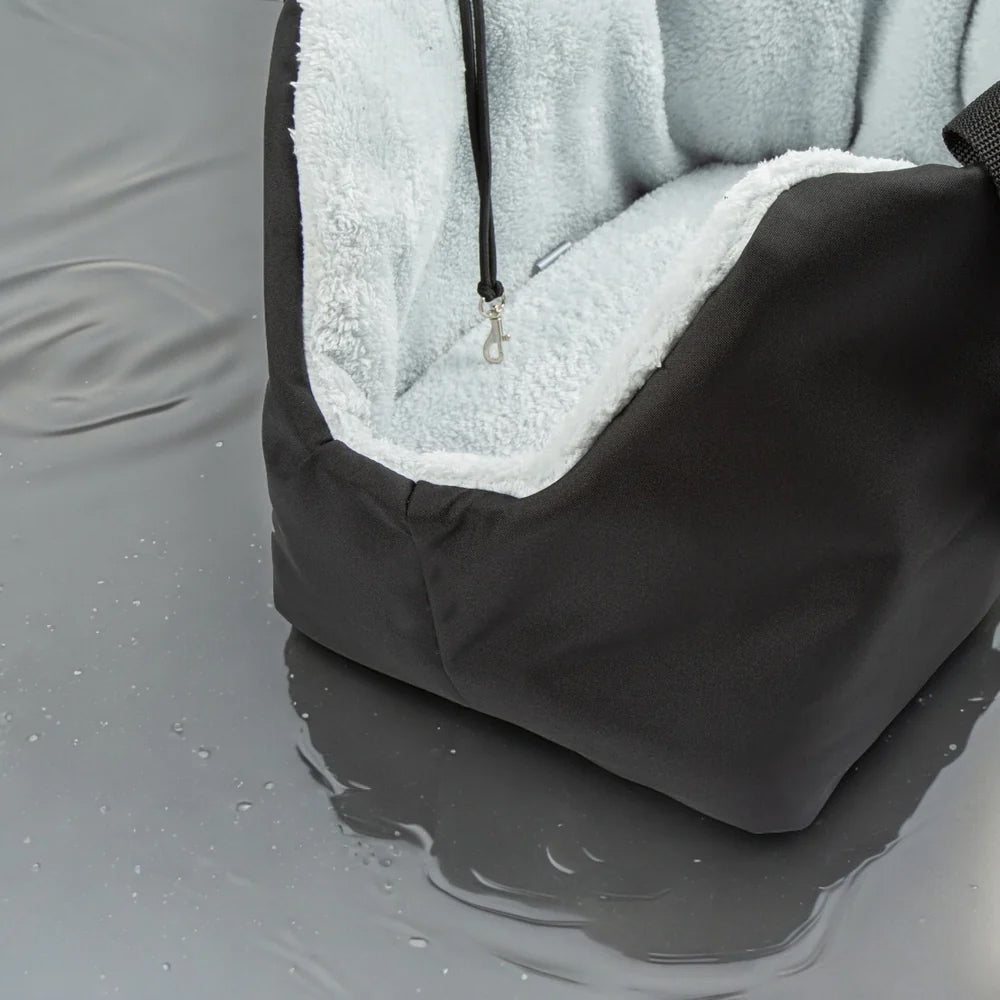 Soho Poms Black & Light Blue Luxury Rainy Bear Dog Carrier