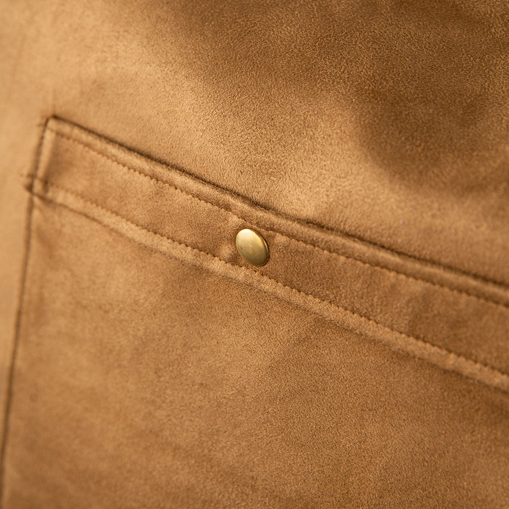 Soho Poms Caramel Suede Camden Bear Dog Carrier