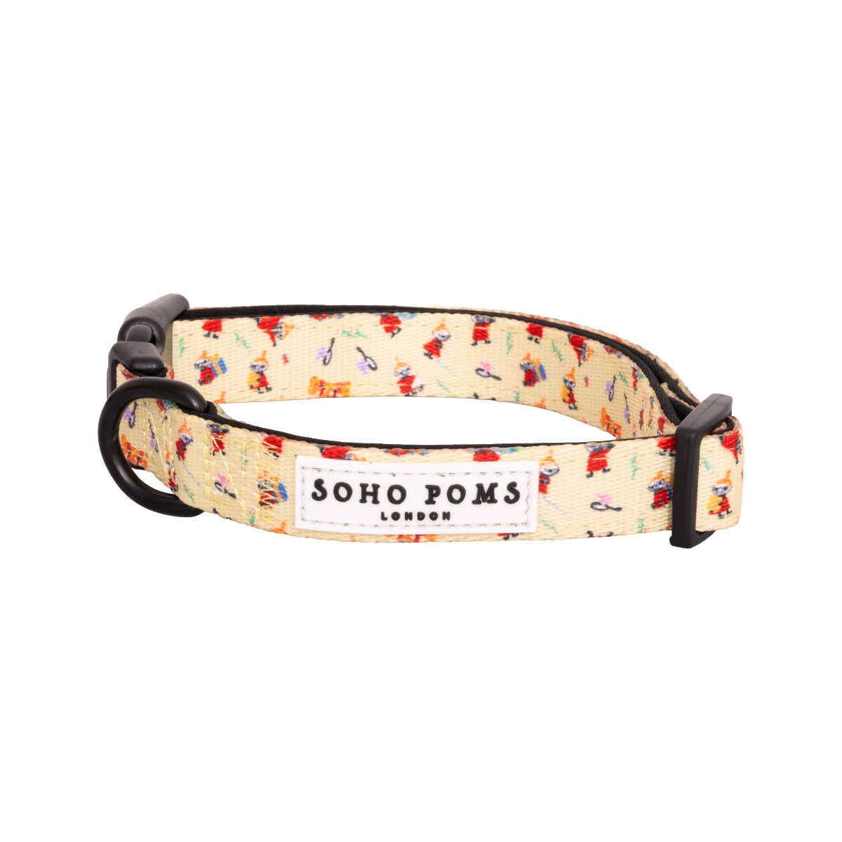 Moomins Yellow Sunrise Dogs Padded Collar by Soho Poms