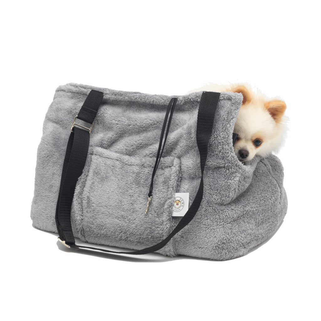 Soho Poms Grey Teddy Bear Dog Carrier