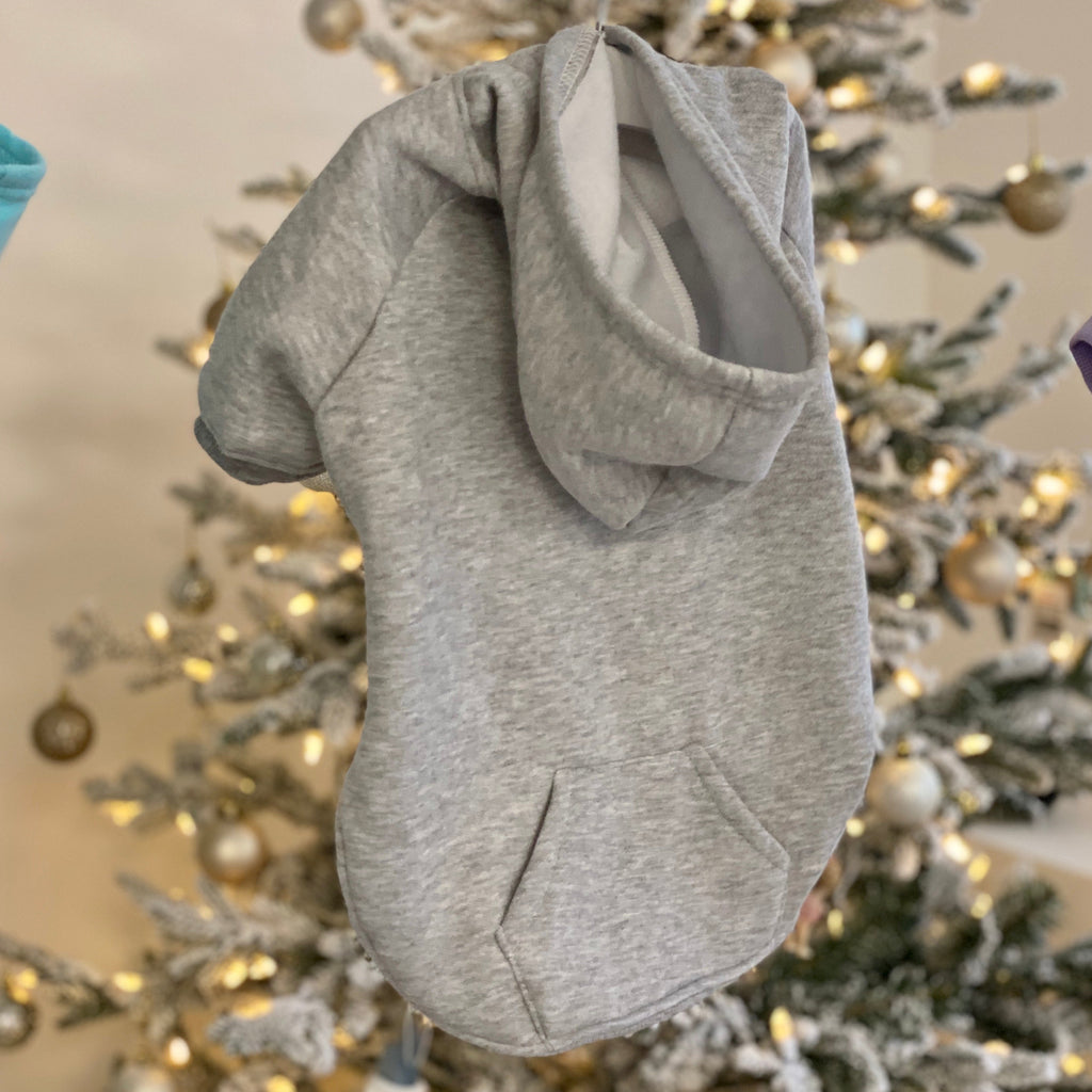 Dog Hoodie - Grey