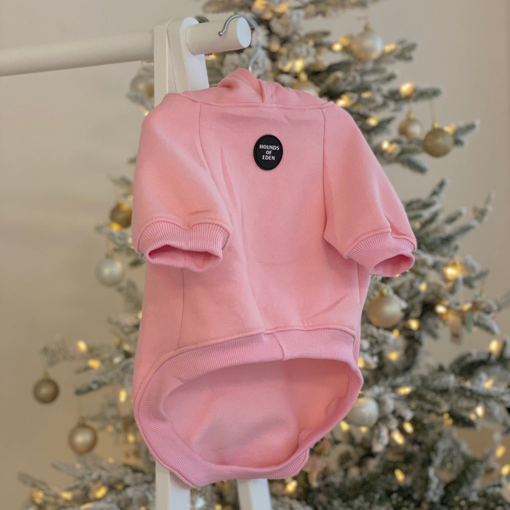 Dog Hoodie - Light Pink