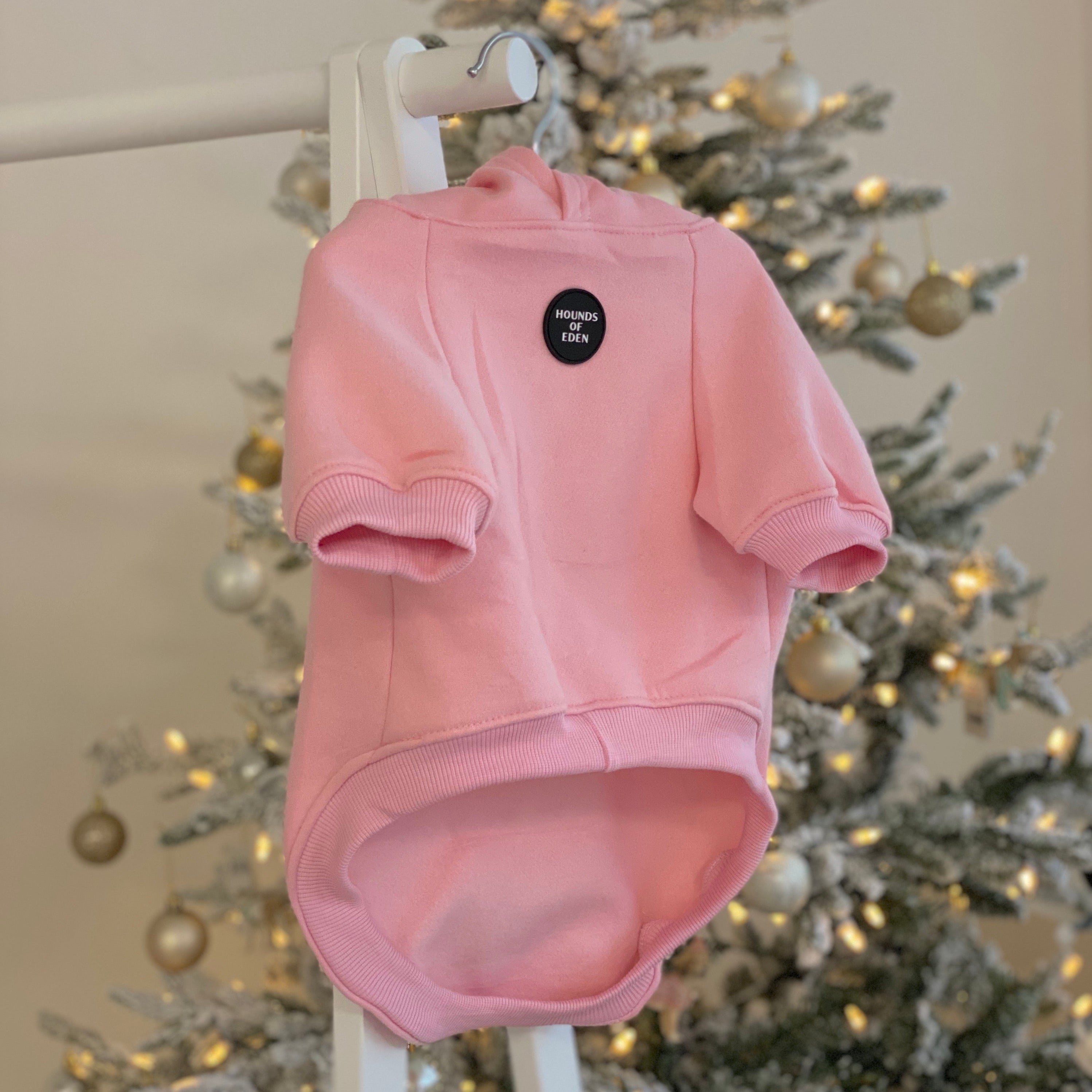 Dog Hoodie - Light Pink