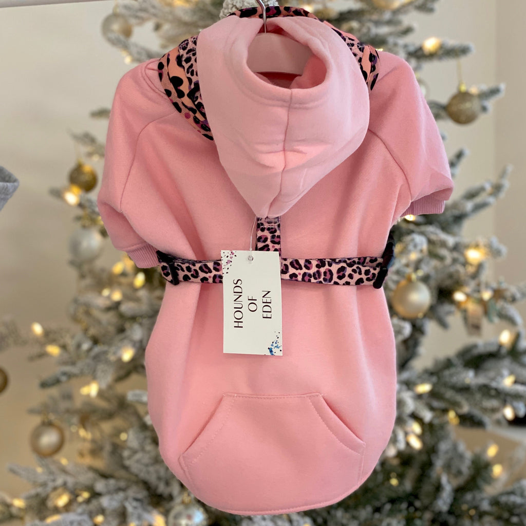 Dog Hoodie - Light Pink