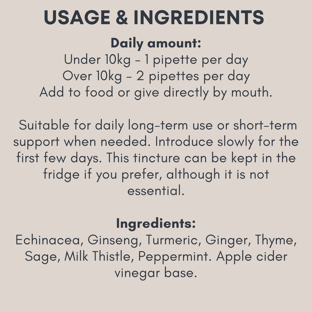 Immune Blend Tincture for Dogs and Cats