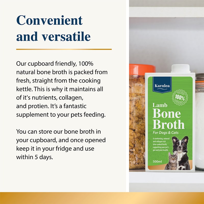 Lamb Bone Broth for Cats & Dogs