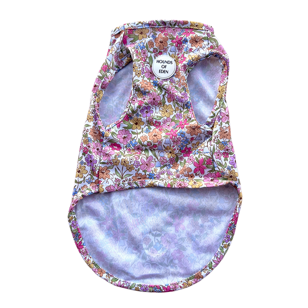 Pastal Petals Dog Cooling Vest