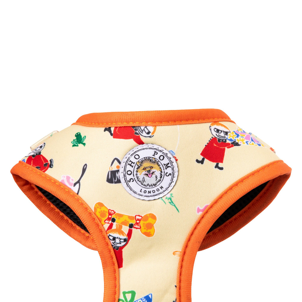 Moomins Yellow Sunrise Dogs Padded Harness by Soho Poms