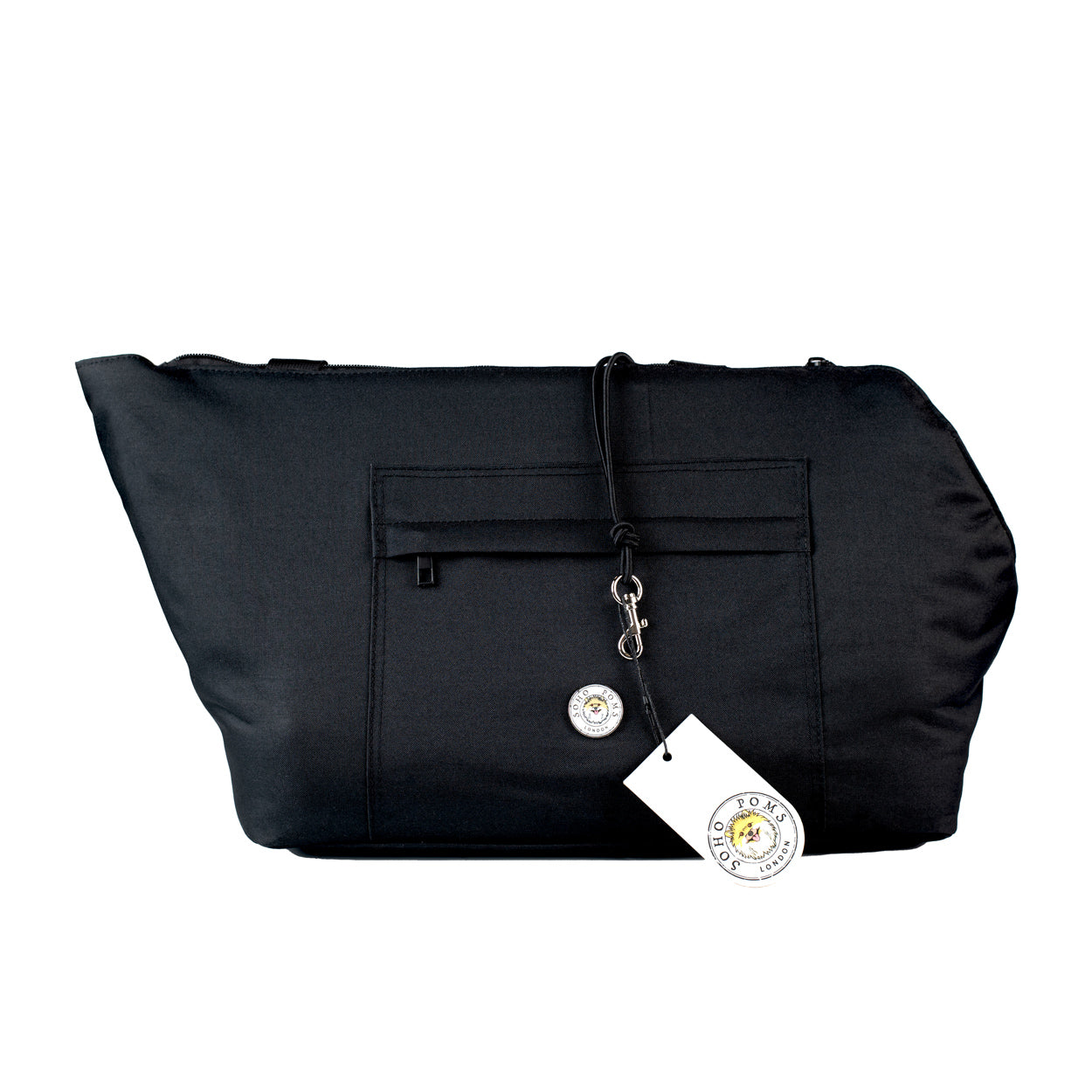 Soho Poms Black & Cream Rainy Bear Pet Carrier - Ideal for Dogs & Cats