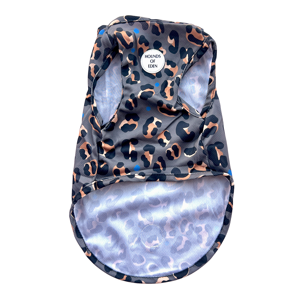 Steel Leopard Dog Cooling Vest
