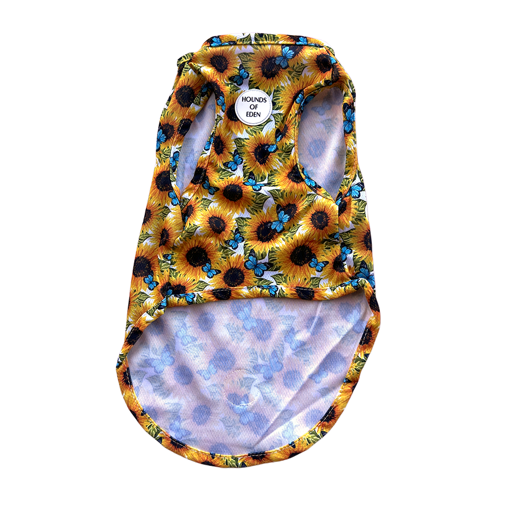 Sunflower Flutter Dog Cooling Vest